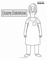 Burgers Coloring Bobs Sheet Bob Sheets Fun sketch template