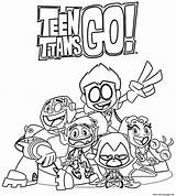 Titans Coloring Go Pages Cartoon Teen Printable Print Book sketch template