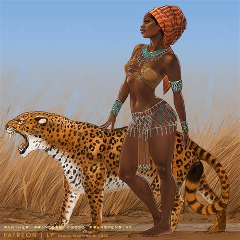Panther Princess By Frans Mensink R Imaginarynatives