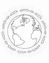 Earth Globe Recycle Seasonal Erase Dry Alumnoon Coloringhome sketch template