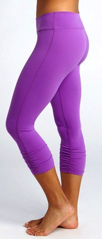 yoga pants beyond yoga essential gathered leggings in karma purple