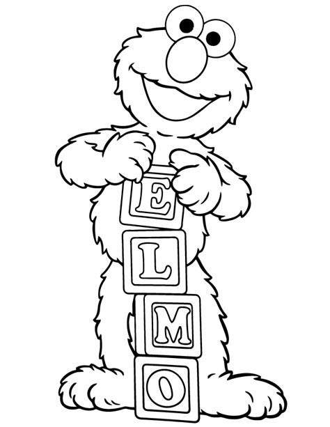 printable elmo coloring pages