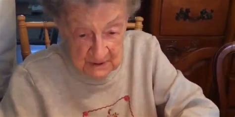 102 year old grandma blows out teeth while blowing out birthday candles