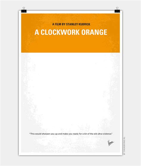 No002 My A Clockwork Orange Minimal Movie Poster Chungkong