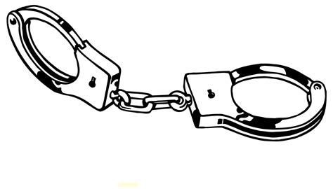 handcuffs clipart outline handcuffs outline transparent