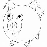 Porcos Schwein Niedliches Karrikatur Cerdo Atividades sketch template