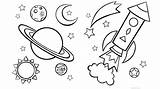Space Colouring Coloring Shuttle Pages Color Print sketch template