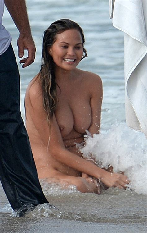 Naked Chrissy Teigen In Beach Babes