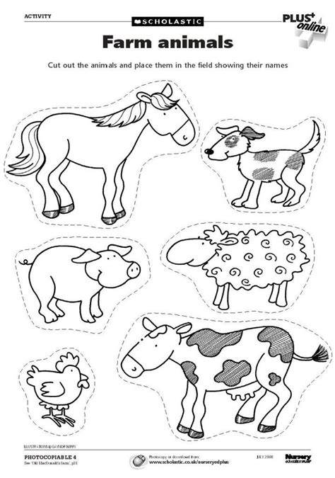 farm animal picture  colour  kids   coloring page