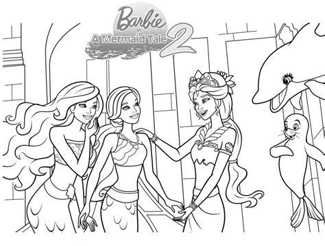 barbie mermaid coloring pages sketch coloring page