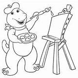 Barney Pintando Quadrado Tudodesenhos sketch template