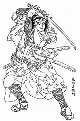 Samurai Yakuza Checkoutmyink Virtues sketch template