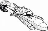 Coloring Shuttle Space Pages Nasa Drawing Spaceship Stars Getdrawings Colouring Getcolorings Rocket Ship Template Printable sketch template