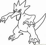 Pokemon Golduck Pokémon Dodrio Coloringpages101 sketch template