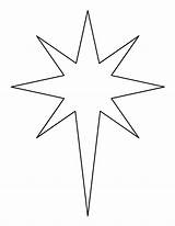 Star Template Bethlehem Outline Pattern Patterns Printable Christmas Clipart Stencils Crafts Templates Stars Clip Patternuniverse Nativity Fancy Drawing Holiday Applique sketch template