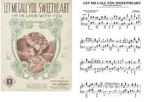 call  sweetheart   style  liberace cjcarter iv piano sheet