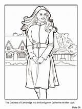 Coloring Kate Pages Book Colouring Royalty Royal Duchess Cambridge Princess Fashion Etsy Drawing Adult Books Choisir Tableau Un Color sketch template