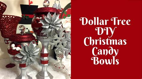 christmas crafts dollar tree diy candy bowls youtube