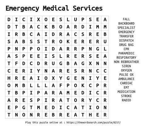 word search  emergency medical services