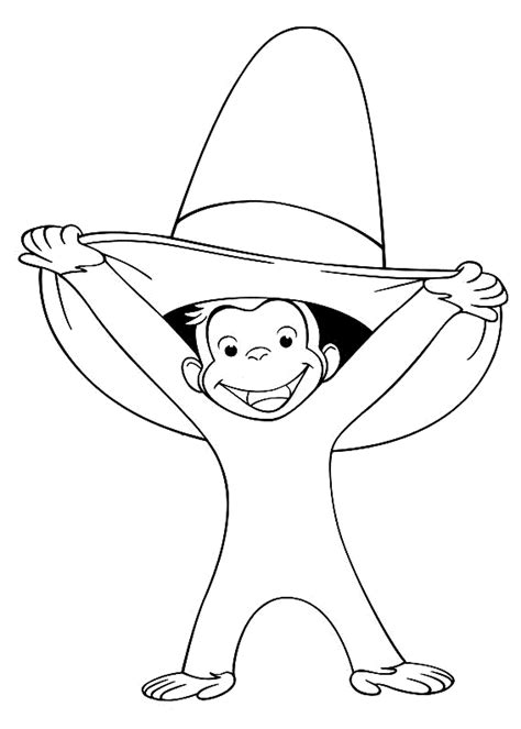 curious george coloring page  kids colouring pages coloring home