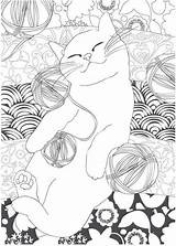 Coloring Cat Pages Printable Cats Sheets Colouring Playing Print Animals Uploaded User sketch template