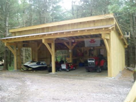 raw log post  beam shed roof garage google search