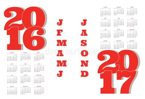 year calendar    stock vector illustration  calendars schedule