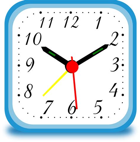 clock square time  vector graphic  pixabay