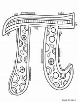 Pi Coloring Pages Math Doodle Symbol Numero Doodles Sheets Classroomdoodles Happy Alley Activities Mathematics Subject Classroom Choose Board sketch template