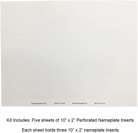 printable paper  plate holder kit napnameplatescom