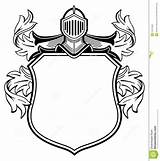 Template Crest Arms Coat Shield Family Knight Blank Medieval Knights Dragon Crests Helmet Mobi High sketch template