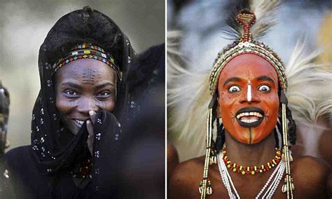 the wodaabe wife stealing festival where men dress up to take each