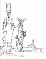 Aquaculture Fisherman Fishing Barber David Illustration sketch template