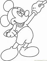 Mickey Mouse Chalk Coloring Line Drawing Getdrawings Coloringpages101 sketch template