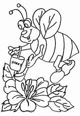 Coloring Pages Royalty Library Clipart Bee Printable Kids sketch template