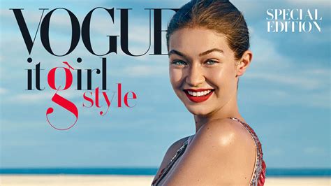 gigi hadid is the ultimate it girl on the cover of vogue s special