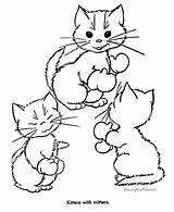 Coloring Kitten Kittens Pages Cat Print Little Color Three Printable Cats Cute Colouring Sheets Raisingourkids Kids Girls Printing Animal Help sketch template