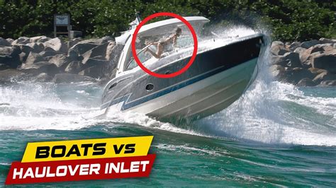 Teen Girl Goes Overboard Insane Boats Vs Haulover Inlet Youtube