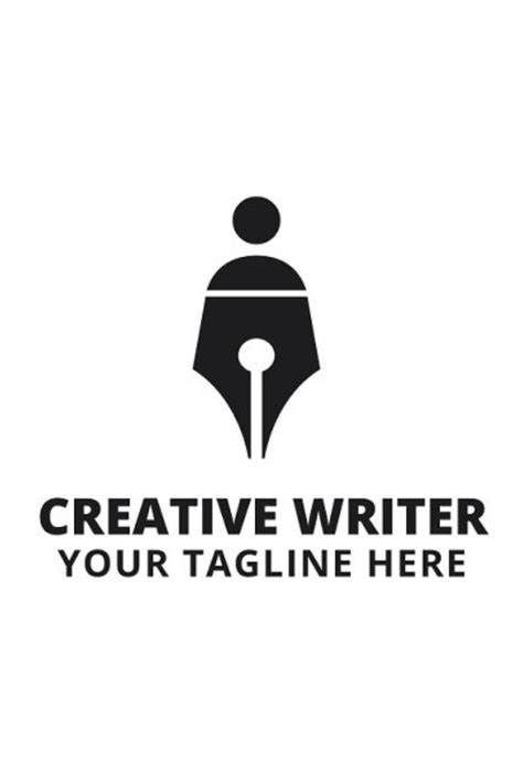 creative writer logo template writer logo illustration logo personal logo inspiration