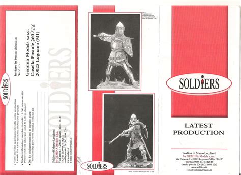 nostalgia  catalog  figurines model soldiers tin soldiers figures maquette