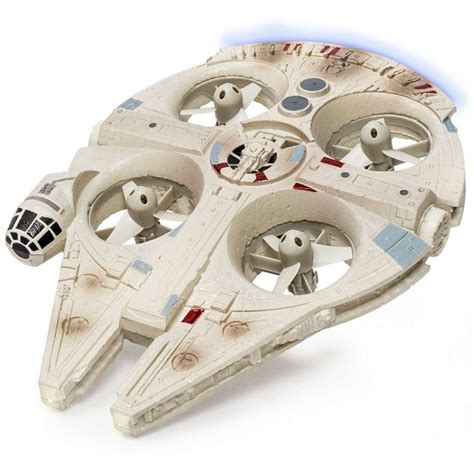 buy  fly  tiny millennium falcon drone star wars toys star wars gift guide