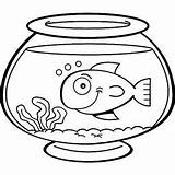 Bowl Fish Coloring Goldfish Empty Pages Drawing Color Sheet Clipart Printable Clip Peixes Clipartbest Cartoon Dishes Getdrawings Cliparts sketch template