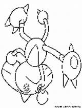 Coloring Fighting Pokemon Pages Hitmontop Fun sketch template