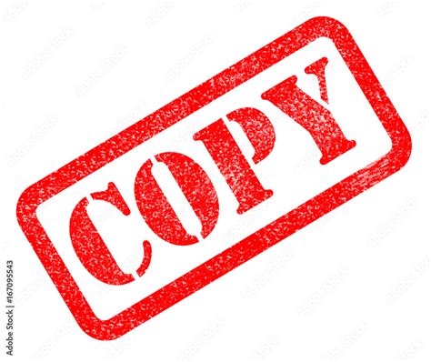 copy red rubber stamp  white background copy sign stock