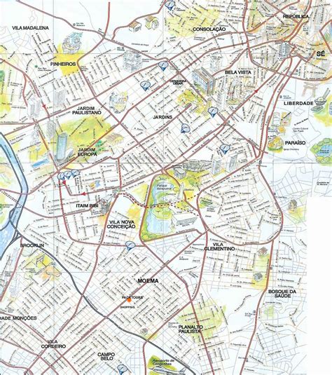 mapas detallados de sao paulo  descargar gratis  imprimir