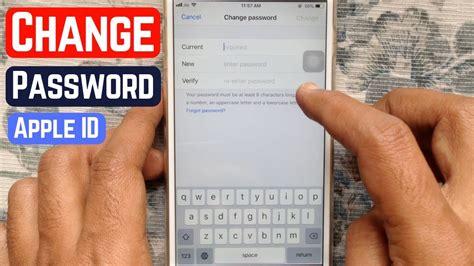 change apple id password  iphone youtube