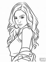 Grande Ariana Coloring Pages Template sketch template