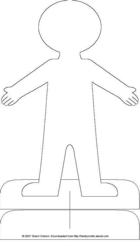 cut  people template images printable paper people cutouts person cut  template