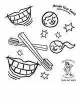 Coloring Teeth Brushing Pages Popular Mouth sketch template