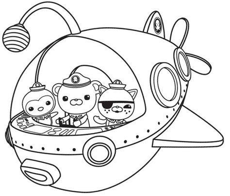octonauts coloring pages coloring sheets  kids coloring pages